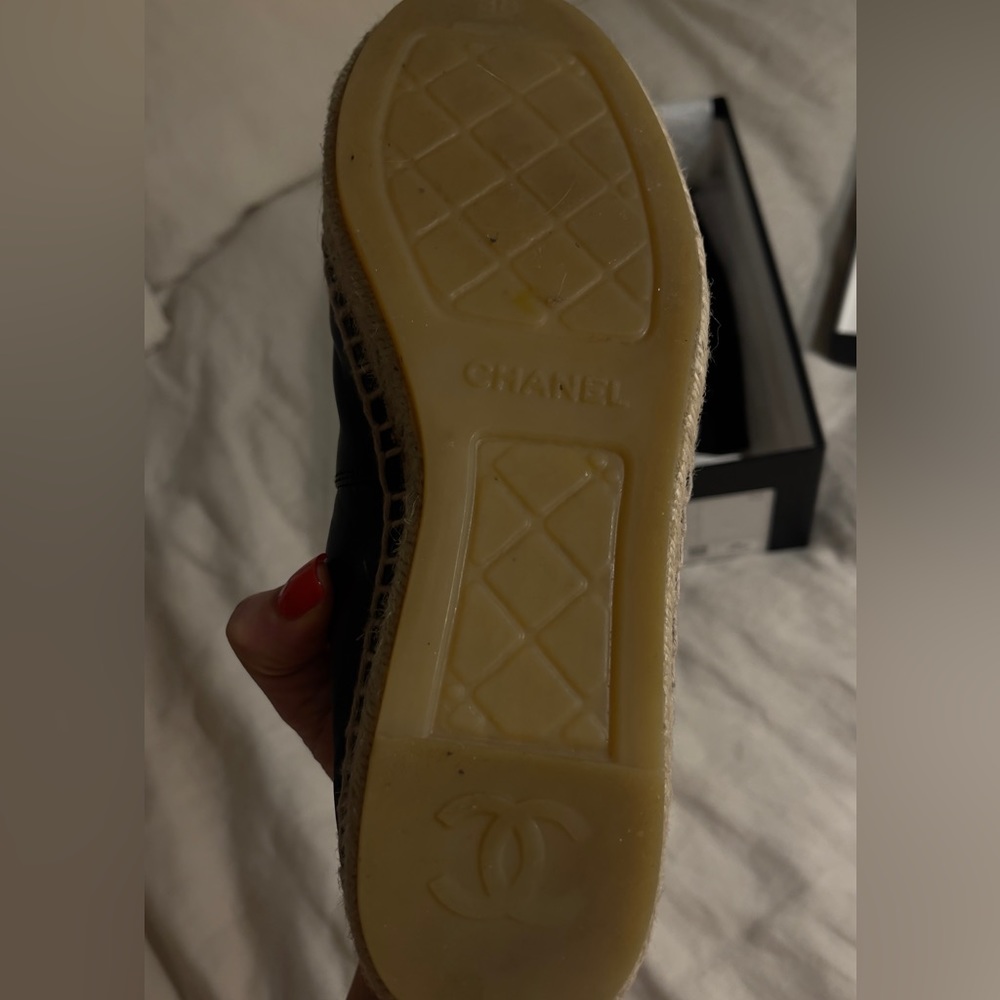 Chanel Espadrilles Sz 38 Black 🖤 - Picture 4 of 7